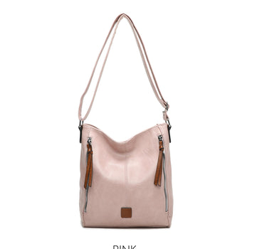 Large Two Side Zippers Crossbody