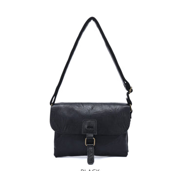 Two Compartments Small Crossbody with Buckle
