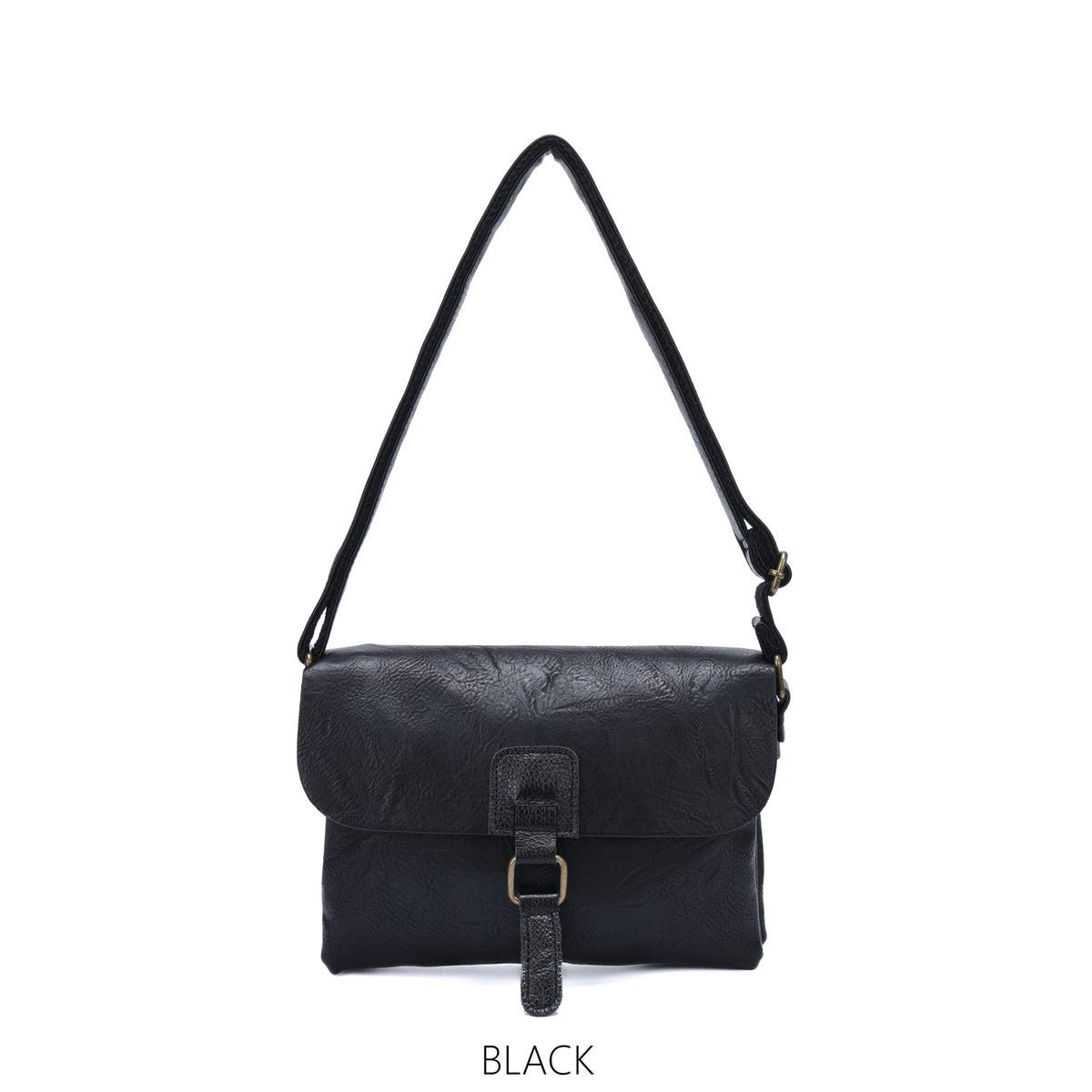 Two Compartments Small Crossbody with Buckle