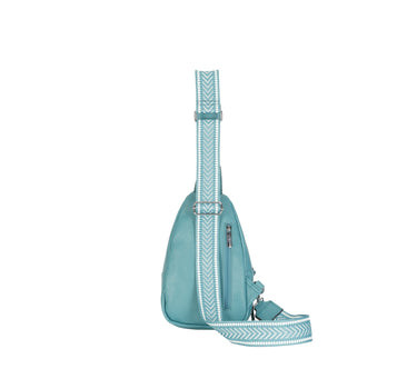 Sling Bag with Wide Colourful Strap