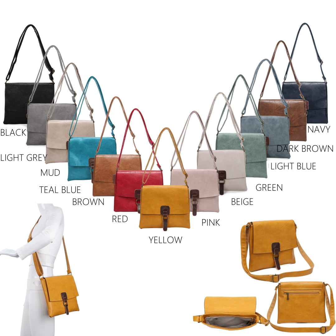 Small Square Crossbody with Buckle