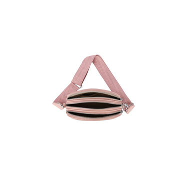 Triple zippers Crossbody with two Straps