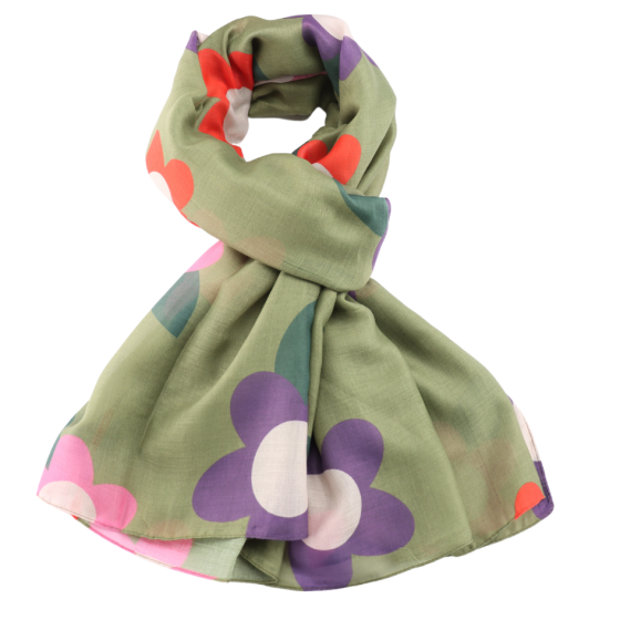 NEW Large Flowers Scarf
