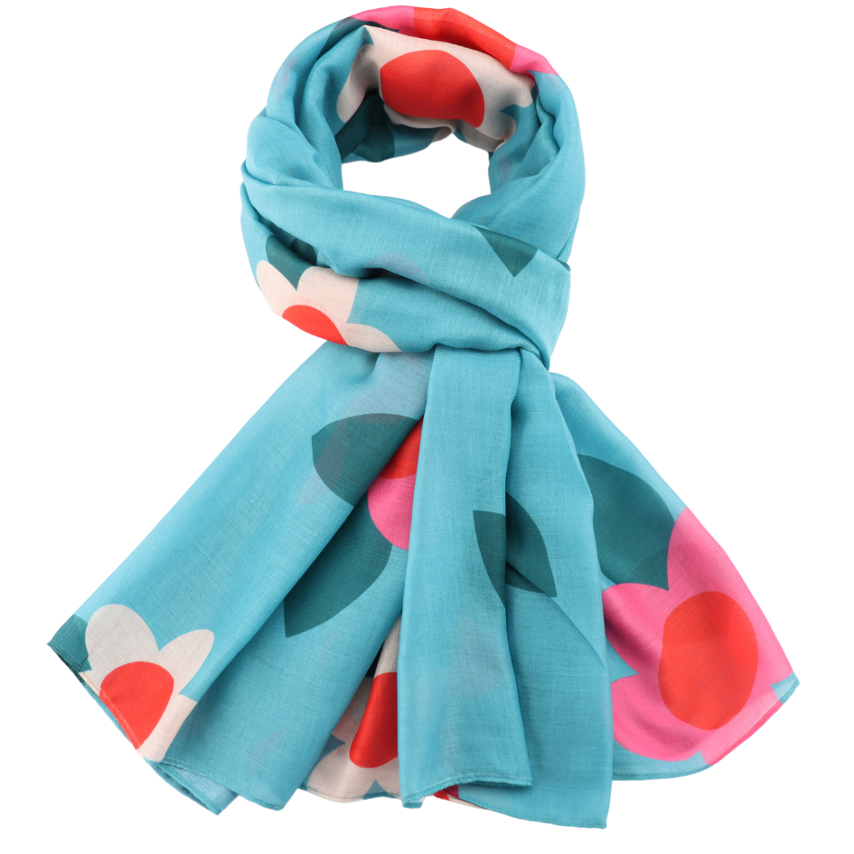 NEW Large Flowers Scarf