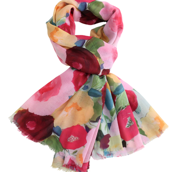 Bright Flowers Scarf