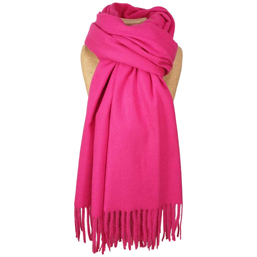 Cosy plain scarf