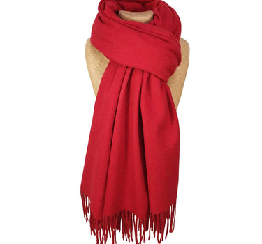 Cosy plain scarf