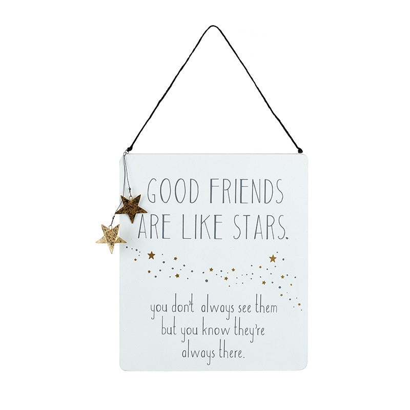 Good Friends Wooden Sign