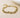Waterproof gold plated zipper link chain bracelet
