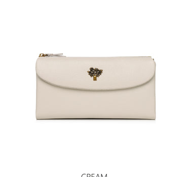 Leather Large Bifold Tree Purse