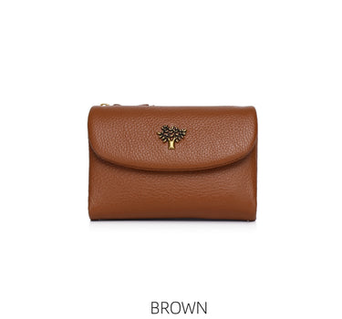 Leather Small Bifold Tree Purse