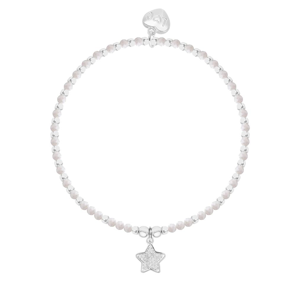 Merry & Bright crystal beaded charm bracelet