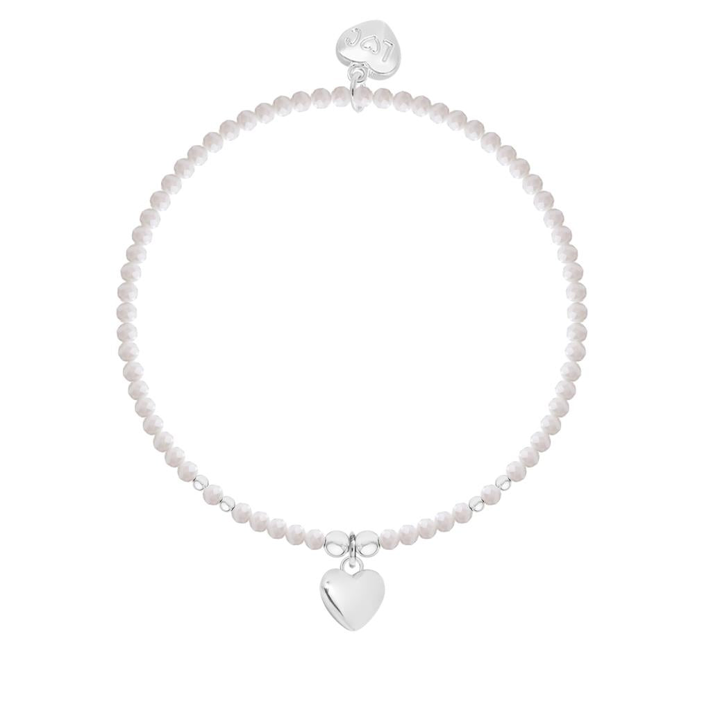 Friendship crystal beaded charm bracelet