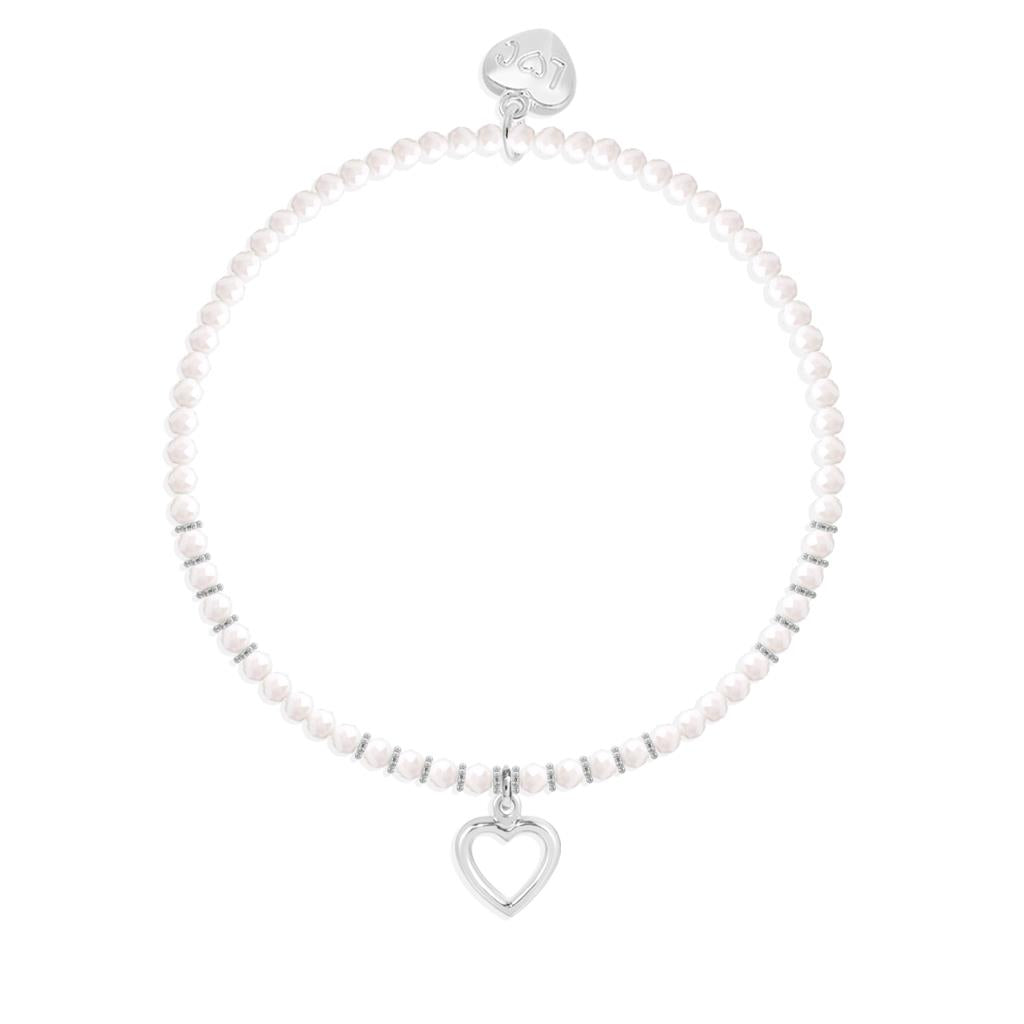 Secret Santa crystal beaded charm bracelet