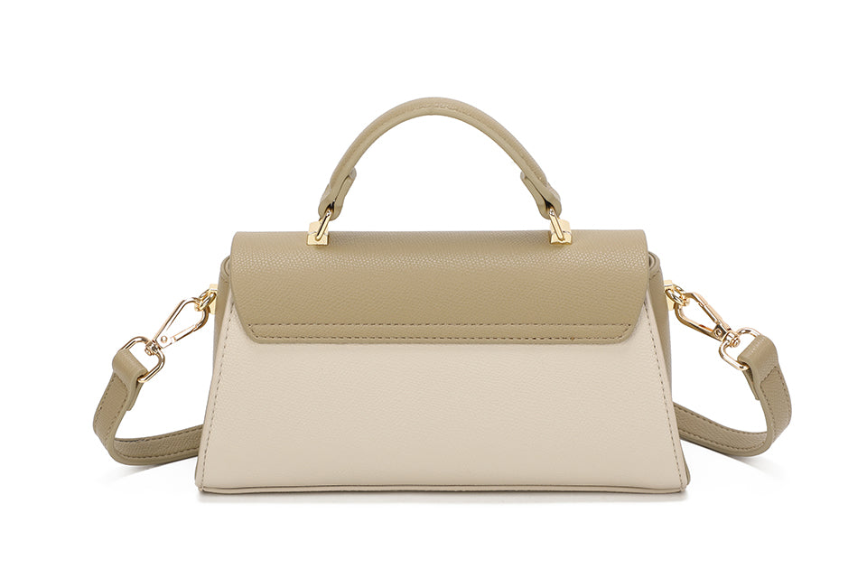 Oblong bag with gold detail