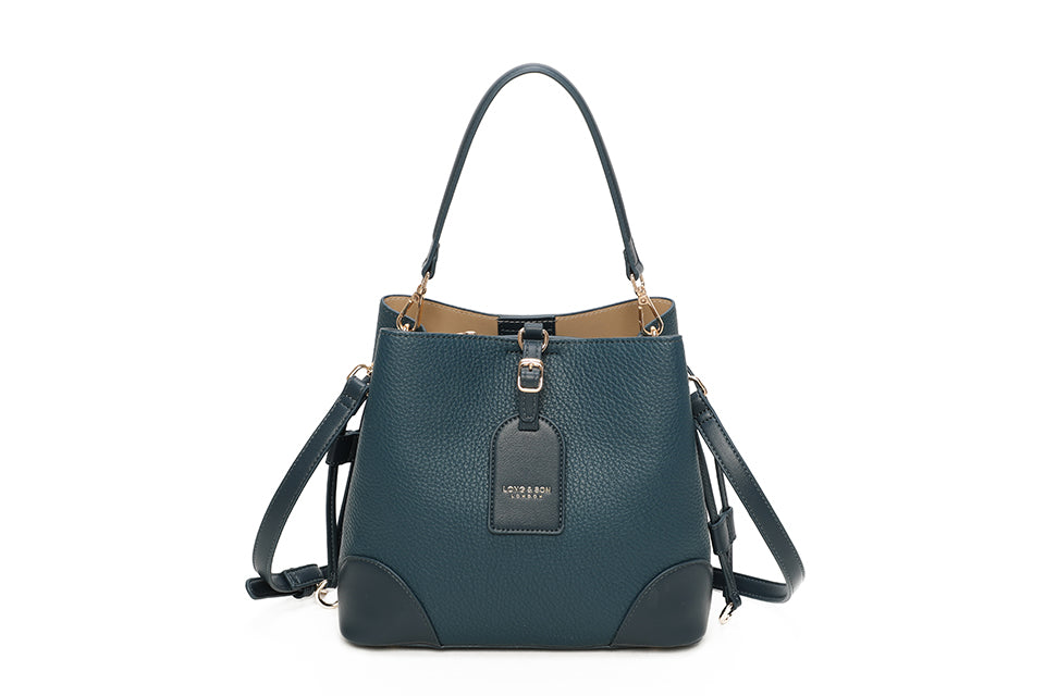 Bucket shaped shoulder bag