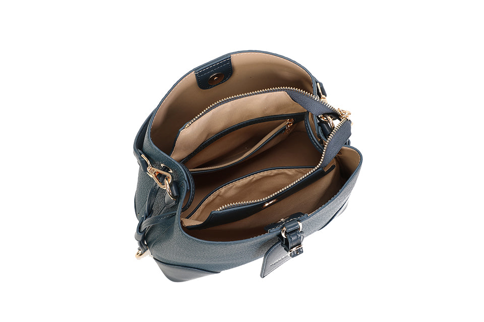 Bucket shaped shoulder bag