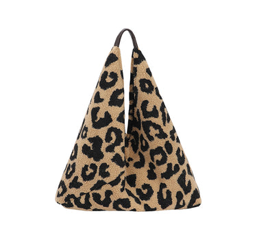 Shearling slouch bag