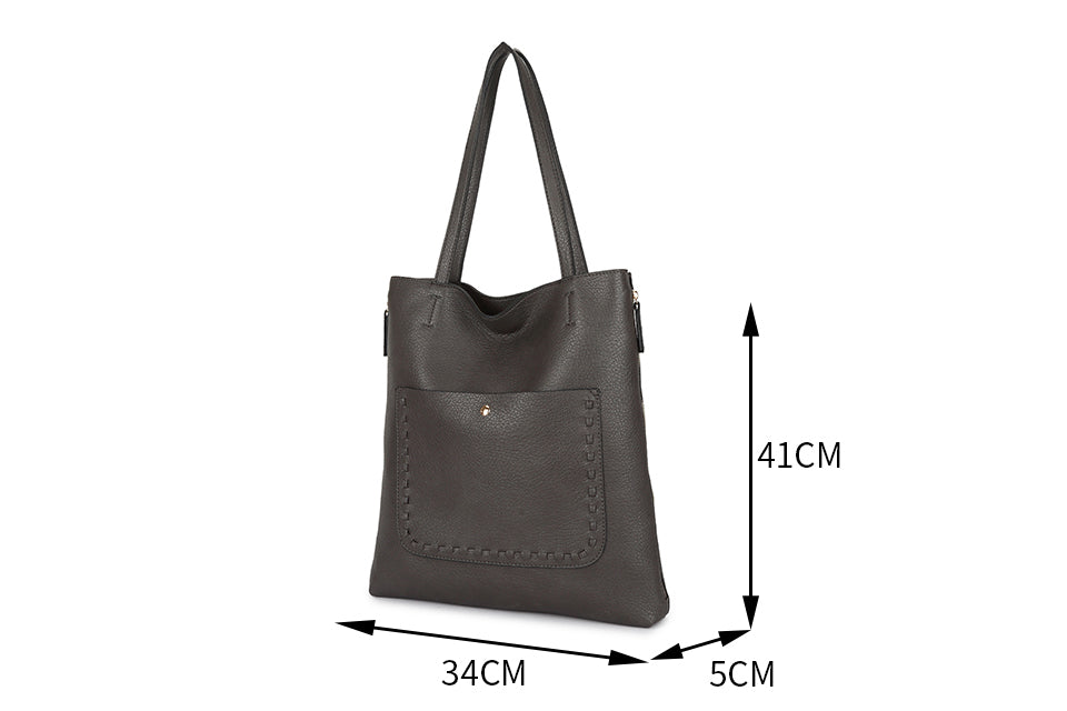 Tote bag with front pocket