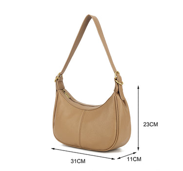 Curved shoulder bag