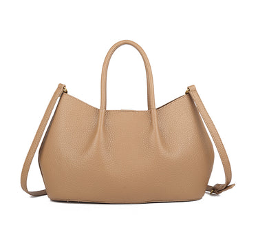 Plain  bag with detachable long strap