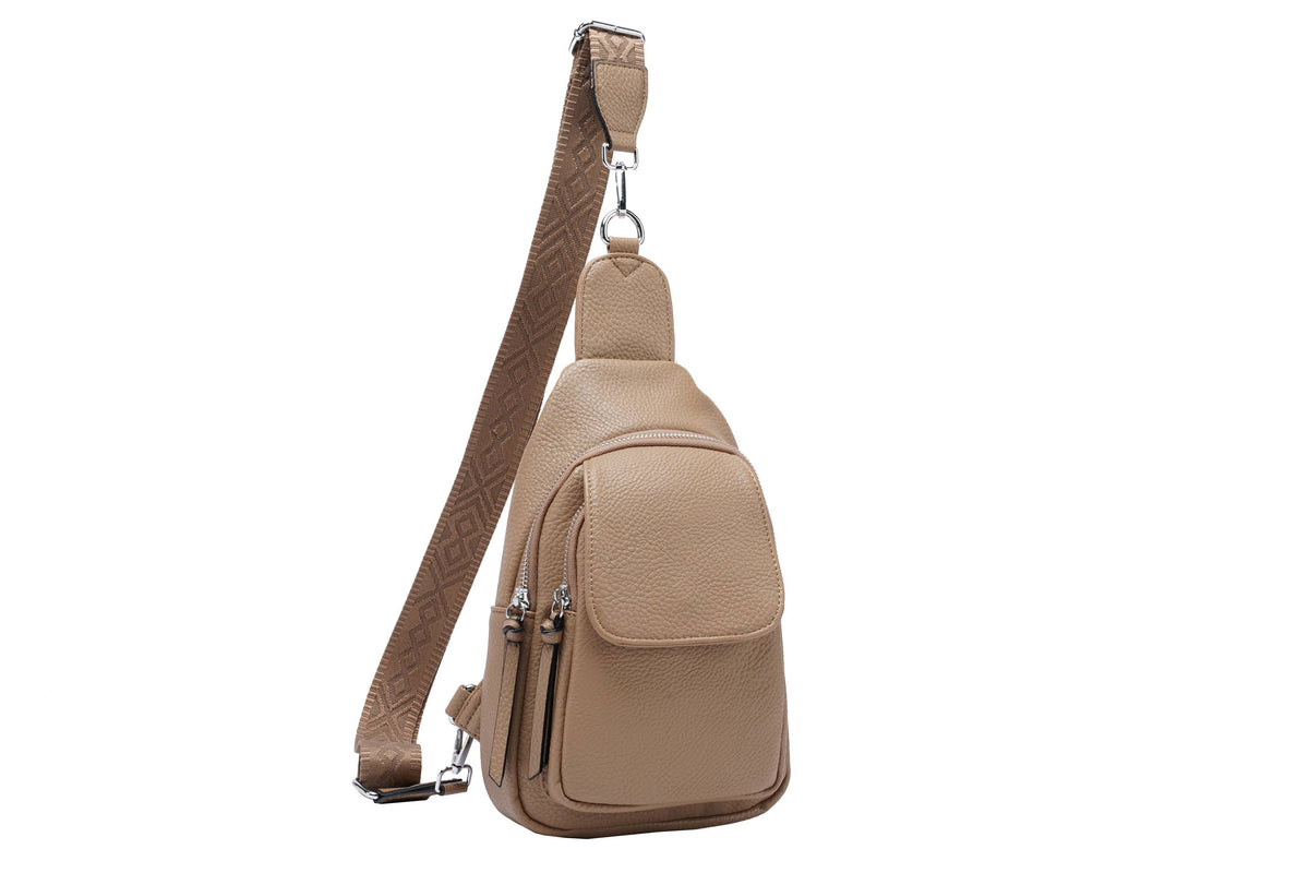 Sling bag with plain strap