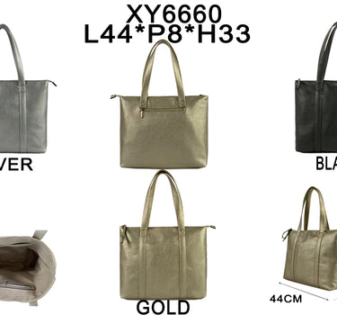 Gold tote bag