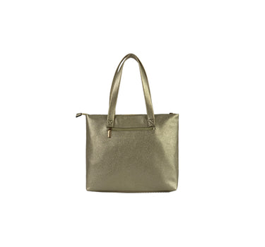 Gold tote bag