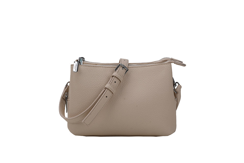 Triple zipped bag