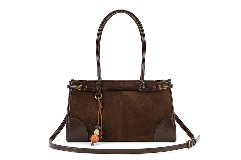 Suede grab bag