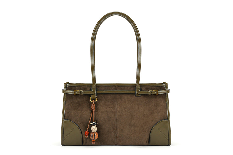 Suede grab bag