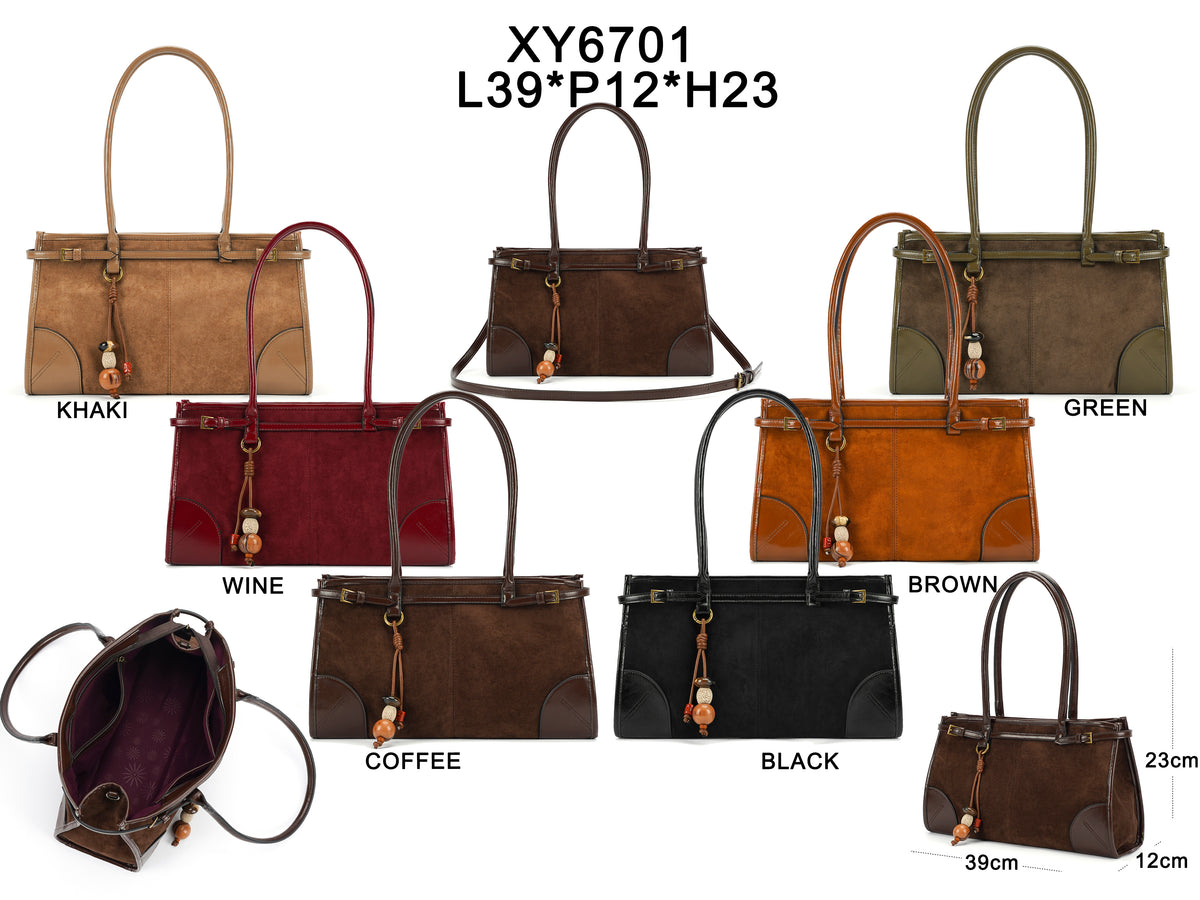 Suede grab bag
