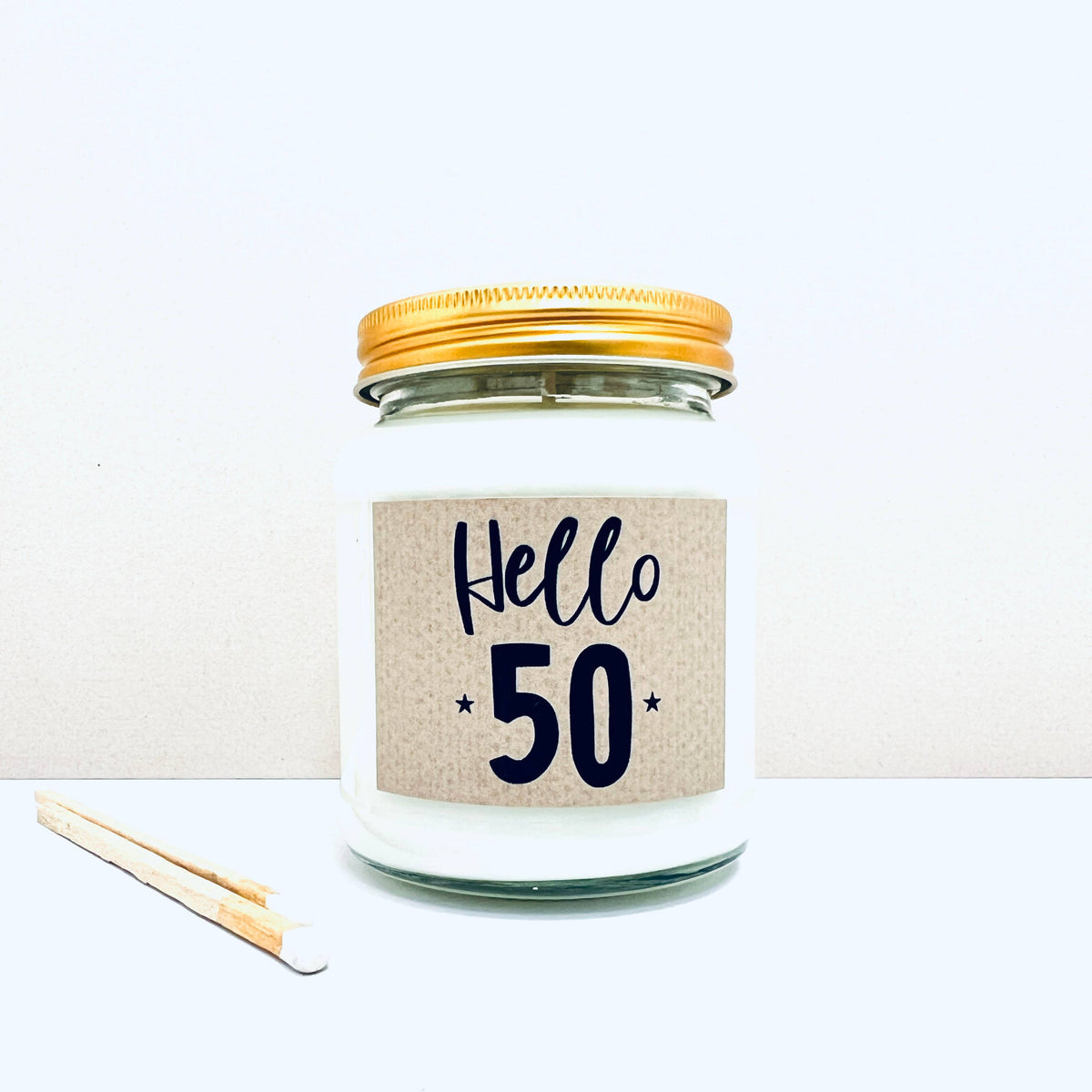 50 Milestone birthday age handmade soy scented candle