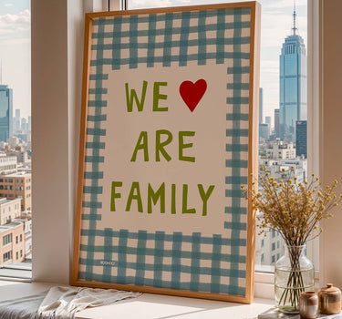 WE ARE FAMILY GINGHAM PRINT - 5 colour options