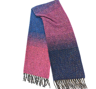 Sabe - Speckled Thick Scarf (60x180cm) - Pink/Blue