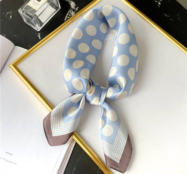 Fashion Polka Dot Print Silk Scarf