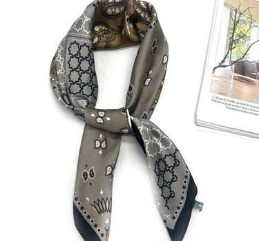 Scarf touch silk patterned
