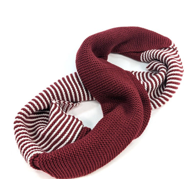 Pandji - Half & Half Double Snood - Dark Red