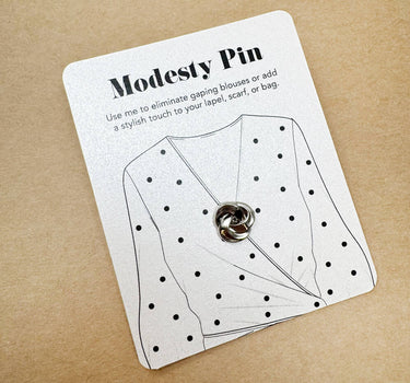 Modesty Knot Pin Brooch