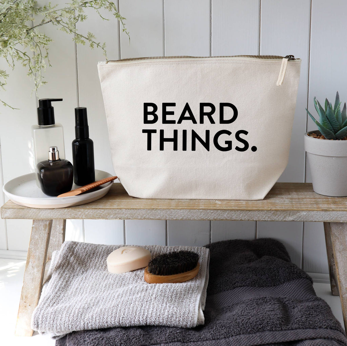 Beard Things Zipped Pouch toiletry Bag