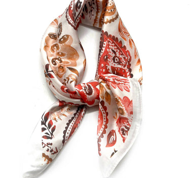 Silk-touch scarf  bandana print