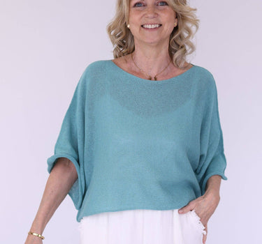 Cotton Blend Short Tunic Top