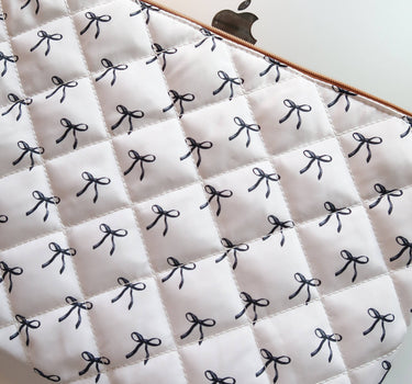 Quilted Laptop Sleeve 15", MacBook Sleeve, Aesthetic Laptop Case, Lightweight Protective Computer Cover