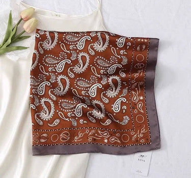 silk scarf paisley pattern
