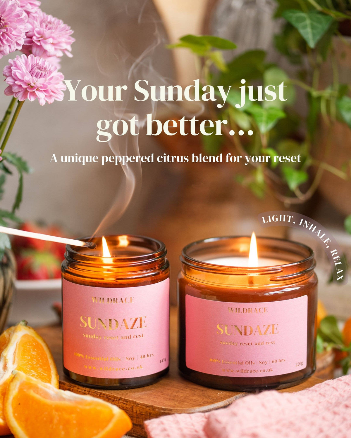 Sundaze - Sunday Reset Candle