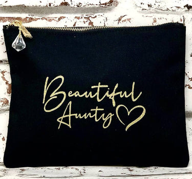 'Beautiful Auntie' or Aunty  Make Up Toiletry Pouch