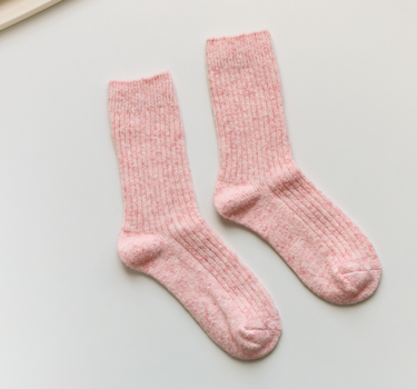 Warm Cashmere & Wool Blend Socks – Solid Colours for Winter