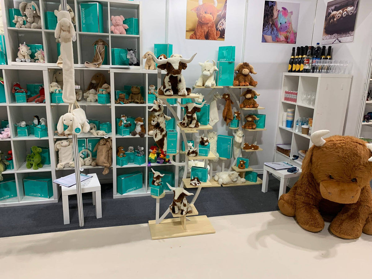 Horny Highland Cow Plush Brown Small Soft Toy - 18cm