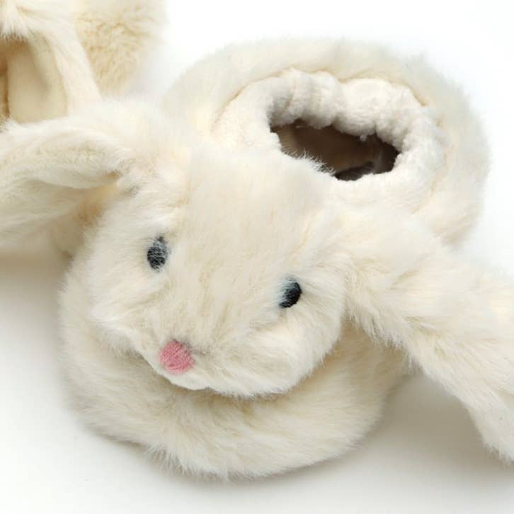 Bunny Baby Soft Slippers, House Shoes Cream, 0-6 months