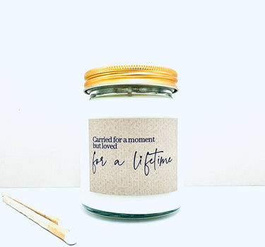 Carried for a moment handmade soy scented candle